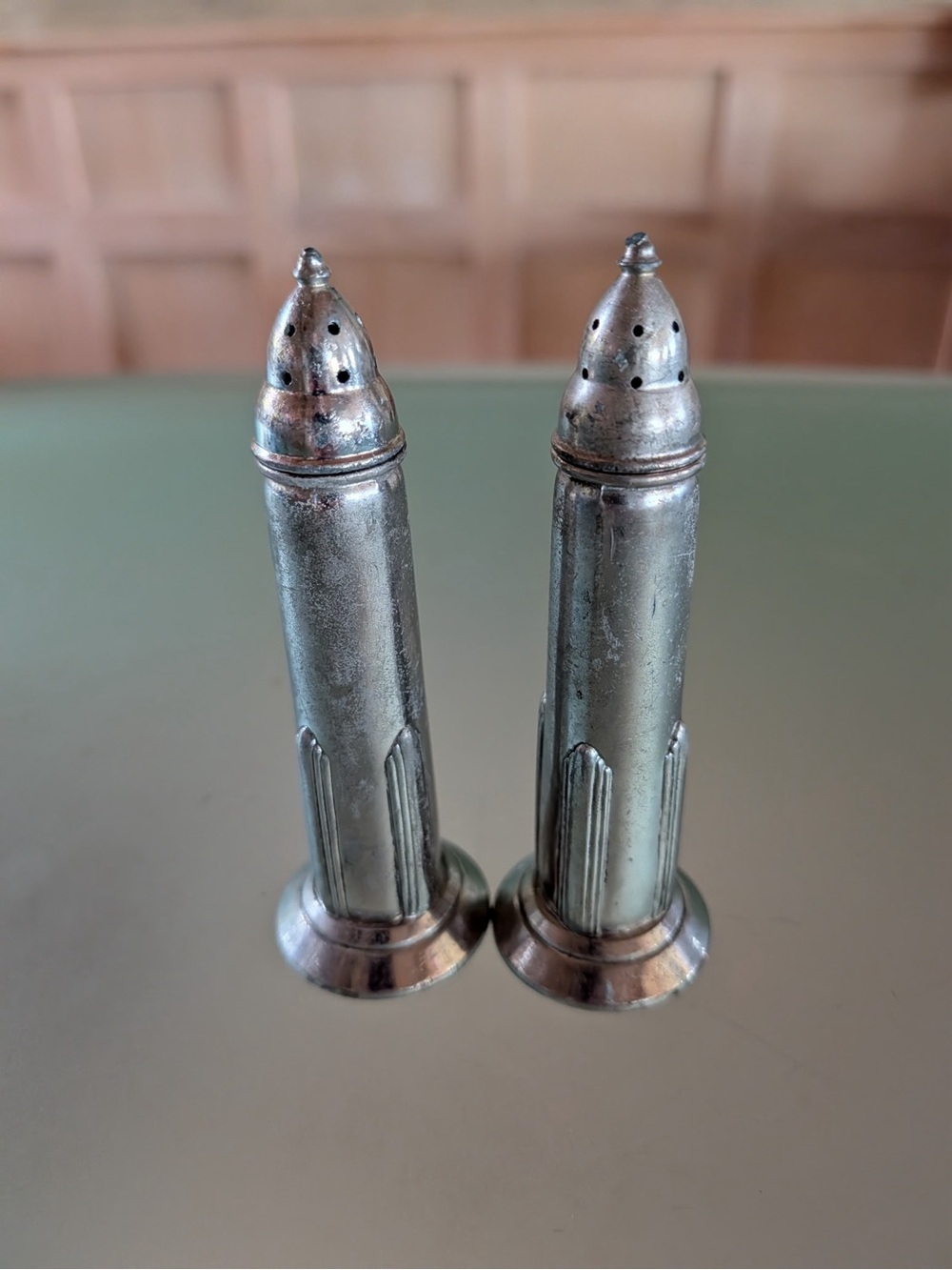 Vintage Silver Plated Salt and Pepper Shakers